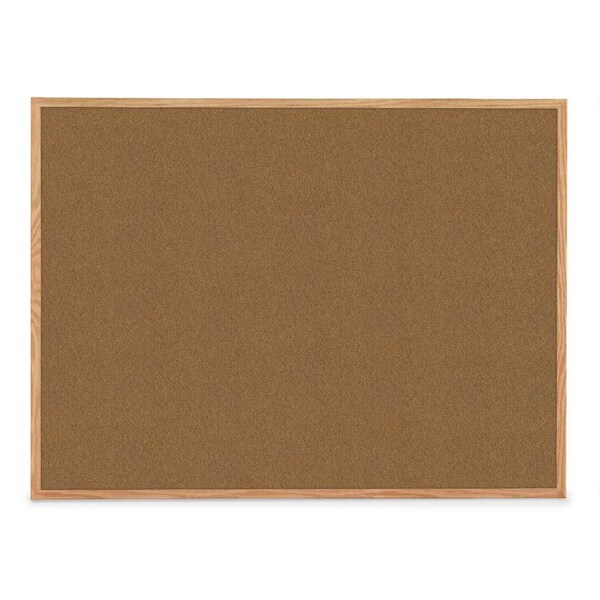 Combo Board, 18"x24", Black Frame/Black Porcelain & Cork